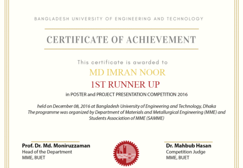 Ag Poster Certificate
